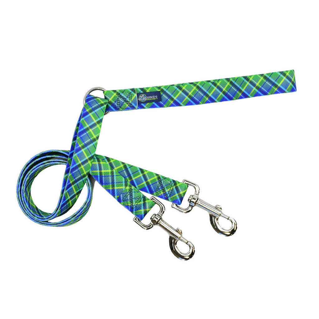 Electric Glow Green Plaid EarthStyle Freedom No-Pull Dog Harness